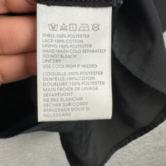 Stone Cold Fox Ninas Dress Womens Small Black Boho Lace Bell Sleeve Mini - Picture 5 of 6